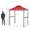 8 x 5 Feet Outdoor Barbecue Grill Gazebo Canopy Tent BBQ Shelter